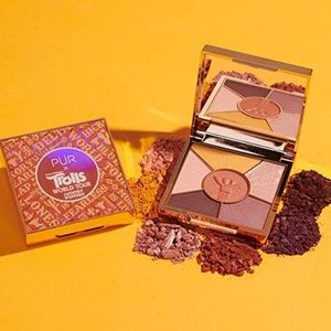 PÜR X Trolls World Tour Pressed Pigments Eyeshadow Palette Country Western
